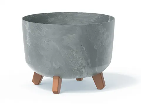 Osłonka plastikowa na nóżkach Gracia Square Beton Effect 33,9 cm