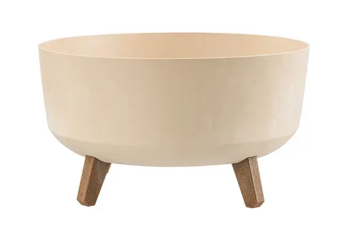 Osłonka plastikowa na nóżkach Gracia Low Beton Effect Kremowy 38 cm