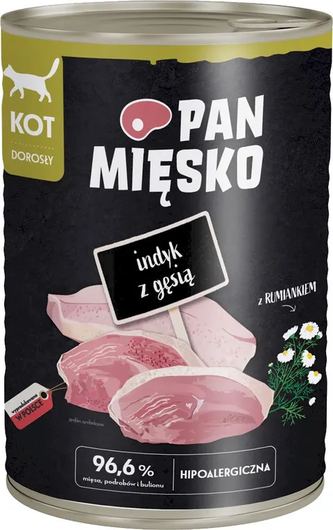 Karma Mokra Pan Mięsko Indyk Z Gęsią 400g