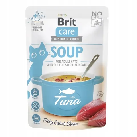 Brit Care Cat Soup With Tuna Zupka Dla Kota z Tuńczykiem Mokra Karma 75g