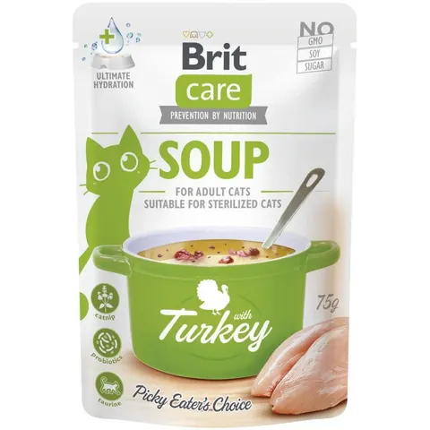 Brit Care Cat Soup With Turkey Mokra Karma Dla Kota Zupa z Indykiem 75g