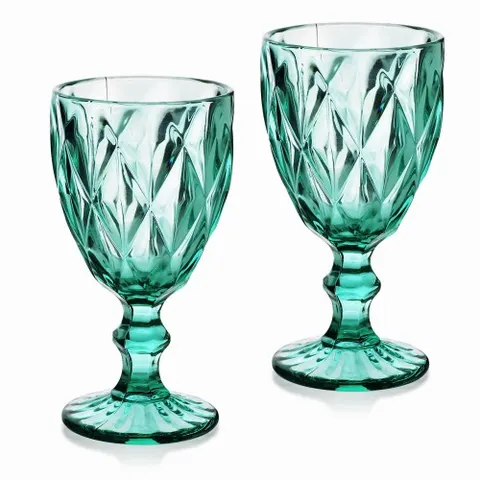 Elise Turquise - Komplet 6 kieliszków - ( wys. x śred.) 17,5 x 9 cm 300ml