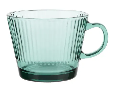 Kubek szklany Ofelia 410 ml zielony design