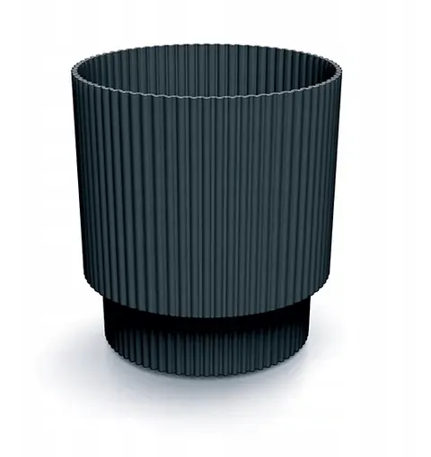 Doniczka plastikowa Milly Round Antracyt 16,8 cm