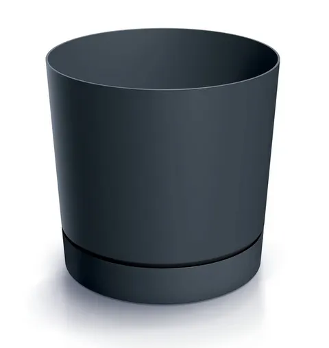 Doniczka TUBO P 33,8 cm antracyt - z podstawką