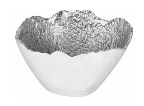 Dekoracyjna Misa Alu Srebrna do podawania sosów - 7 x 13 cm