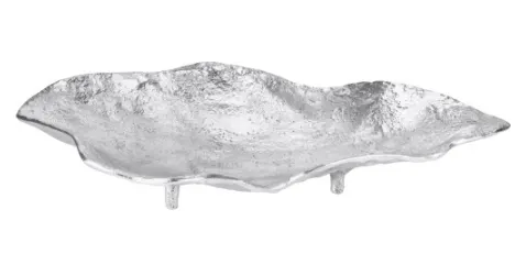 Taca Dekoracyjna Alu w Kształcie Liścia - 35 cm