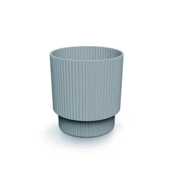 Doniczka plastikowa Milly Round 13 cm - jasny szary