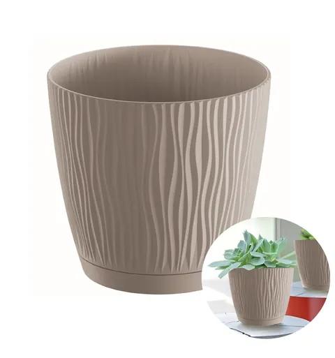 Doniczka SANDY P DSY290P z podstawką mocca 28,2 cm Prosperplast