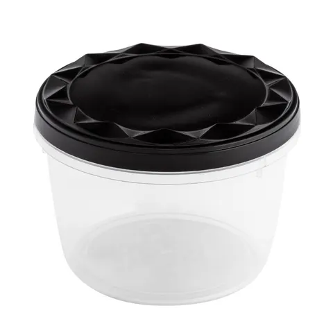 POJEMNIK Z ZAKRĘCANĄ POKRYWĄ 0,6L CZARNY