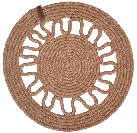 Podkładka na stół Boho Natural - śred.35 cm