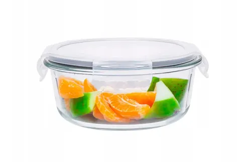 POJEMNIK FRESH Z POKRYWKĄ OKRĄGŁY 0,6L