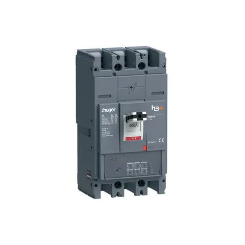 MCCB Wyłącznik mocy h3+ P630 LSI 3x400A 50kA, HMW400JR; HAGER