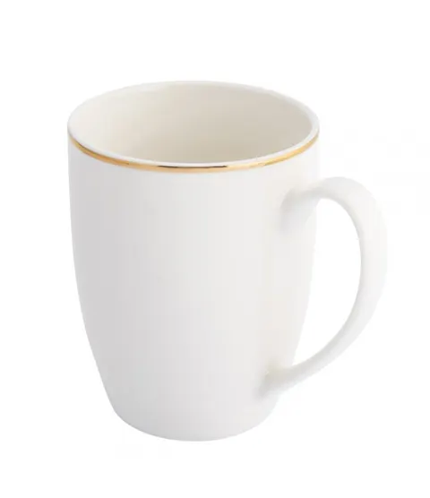 Porcelanowy kubek 400 ml - złota linia
