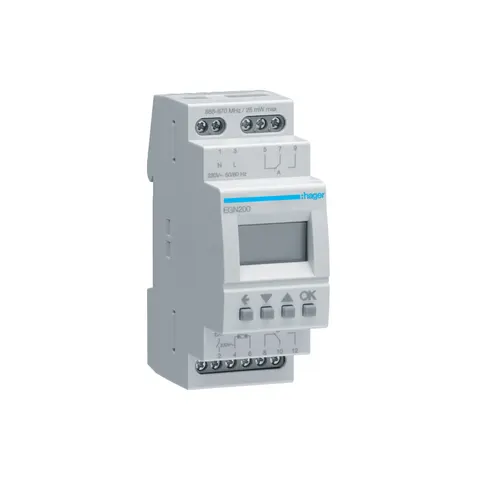 Wielofunkcyjny zegar cyfrowy z Bluetooth 16A 2-krotny; EGN200 HAGER