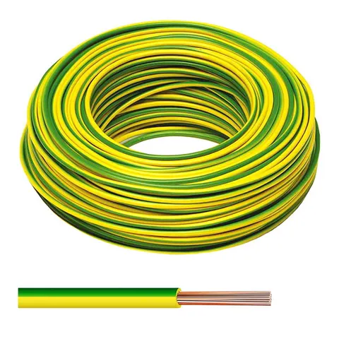 Przewód LGY 16 żółto-zielony H07V-K 1x16 QMM 450/750V jednożyłowy, żyła giętka, krążek 100m; 29210 HELUKABEL