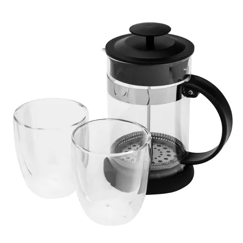 ZAPARZACZ 800ml + 2x SZKLANKA TERMICZNA 300ml ANDREA ZESTAW