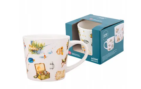 KUBEK DEK. WĘDKARZ W PUDEŁKU STOŻEK NBC 400 ML