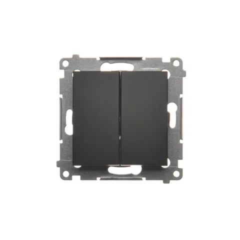 SIMON 54 Łącznik świecznikowy 10A 250V, moduł, szybkozłącza, czarny; DW5.01/49 KONTAKT-SIMON