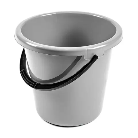 Wiadro gospodarcze plastikowe 6 l szare Praktyczna a1