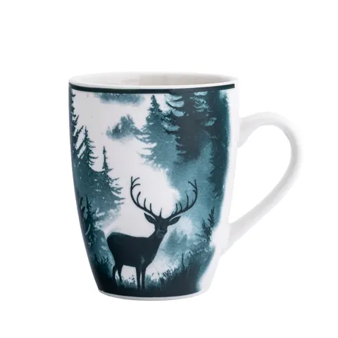 KUBEK PORCELANOWY SECRET FOREST BARYŁKA 320ml