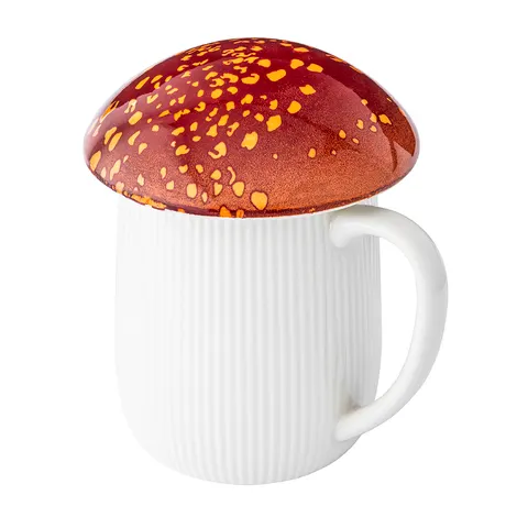 KUBEK CERAMICZNY POD KAPELUSZEM 500ml W KSZTAŁCIE GRZYBKA