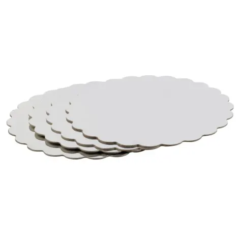 SPÓD POD CIASTO TEKTUROWY 4x25cm SREBRNY