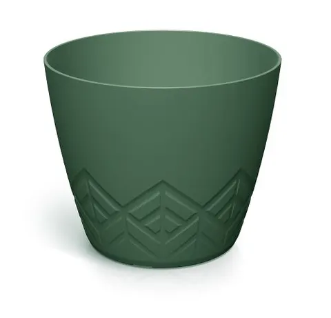 Doniczka plastikowa Areco zielona pinia 18cm