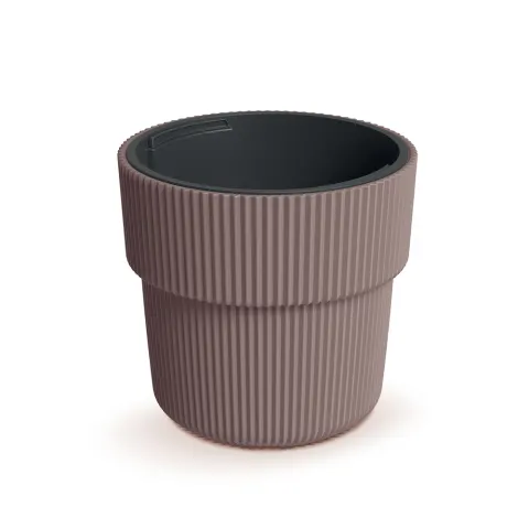 Doniczka plastikowa z wkładem Milly marsala 40cm