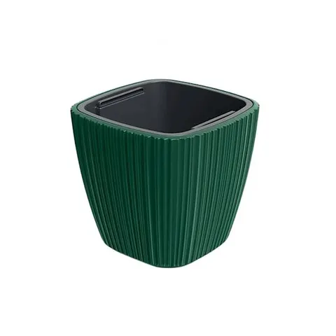 Doniczka z wkładem Oro Round zielona pinia 40 cm