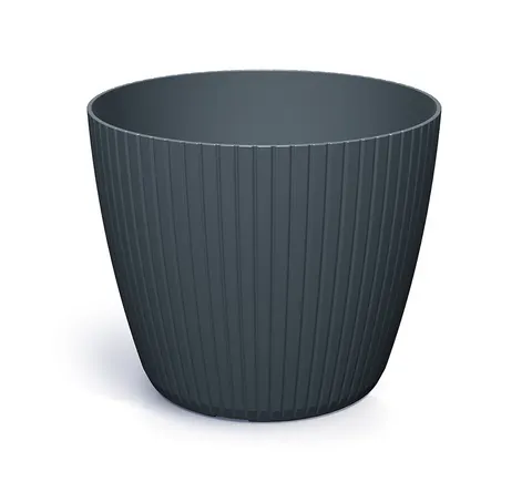 Doniczka plastikowa Lamia antracyt 12 cm