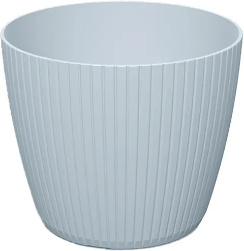 Doniczka plastikowa Lamia jasny szary 18 cm