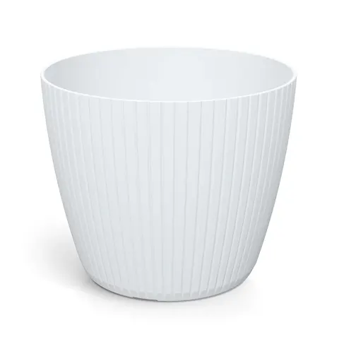 Doniczka plastikowa Lamia biała 30cm