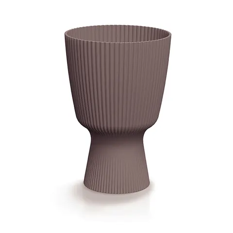 Doniczka plastikowa Milly Round marsala 15 cm