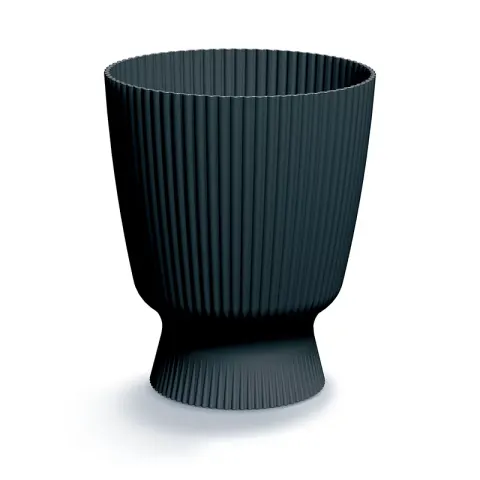 Doniczka plastikowa Milly Round antracyt 19,2 cm