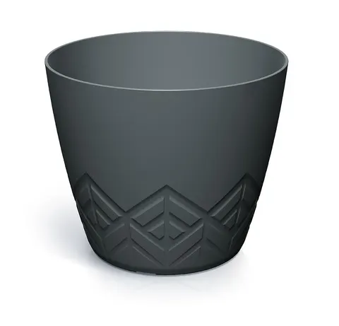 Doniczka plastikowa Areco węgiel 24 cm