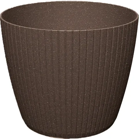 Doniczka plastikowa Lamia Eco kawa 12 cm