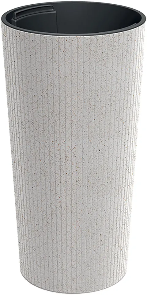 Doniczka plastikowa Lamia Slim biały eco 48 cm