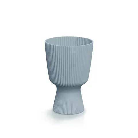 Doniczka plastikowa Milly Round jasny szary 14,6cm