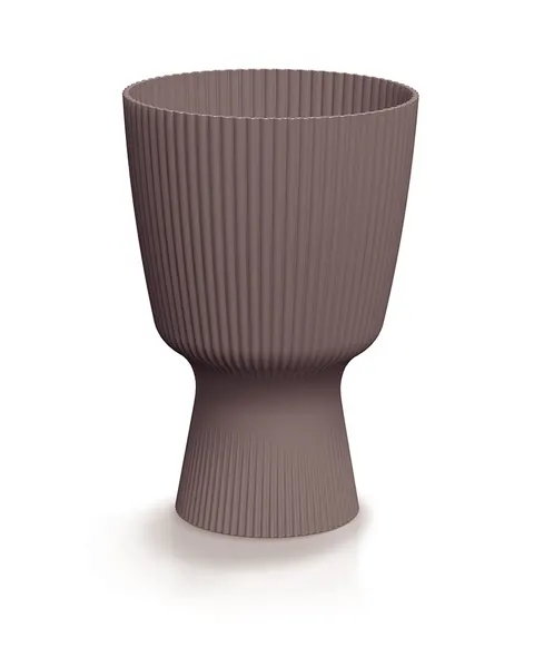 Doniczka plastikowa Milly Round marsala 19cm