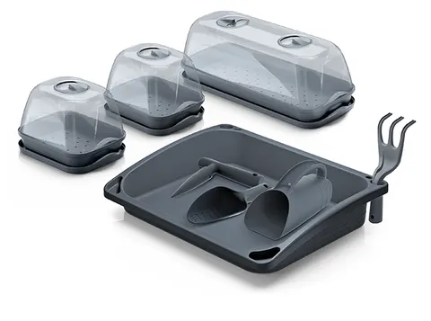 Mini szklarnia Prosperplast Respana Table Top Seed Starter Set – zestaw do wysiewu i rozsady