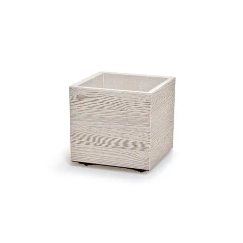 Doniczka Madera ECO Wood biała 29 cm