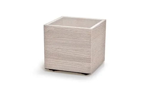 Doniczka Madera Square ECO Wood biały 38,5 cm