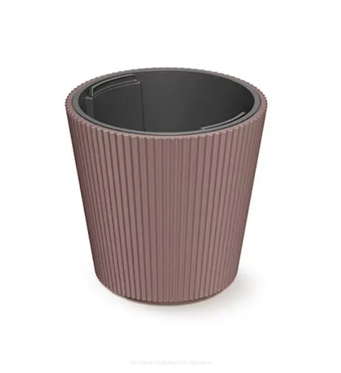 Doniczka plastikowa z wkładem Milly marsala 30cm
