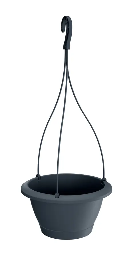 Doniczka wisząca Respana antracytowa 27cm