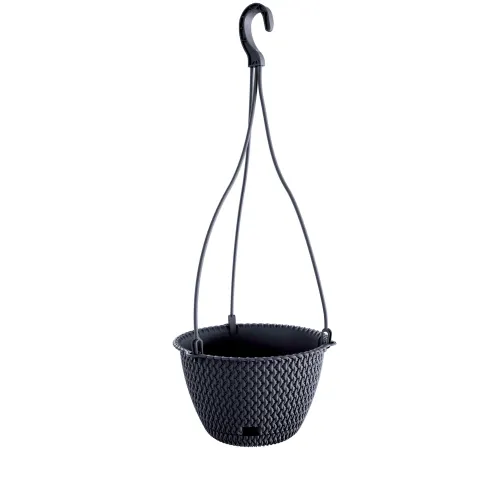 Doniczka wisząca Splofy antracyt 23 cm
