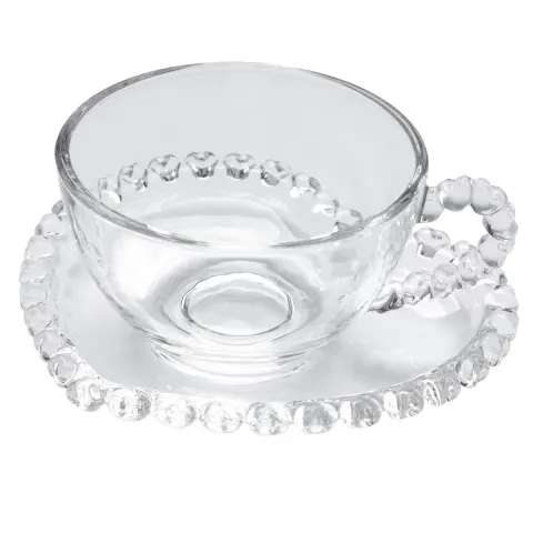FILIŻANKA 200ml ZE SPODKIEM W OPASCE LOVE