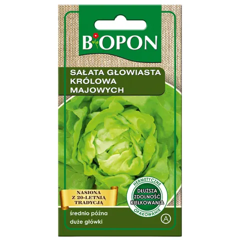 Biopon - nasiona sałata głowiasta królowa majowych 1g