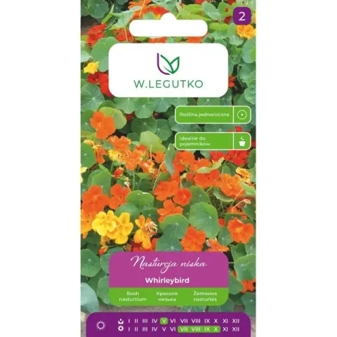 Nasiona Nasturcja niska Whirleybird mieszanka 3g