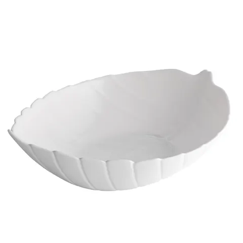 SALATERKA LIŚĆ NOCTURN WHITE 27,5 x 22,5cm